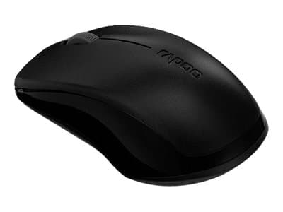 Rapoo 1620 - Mus - optisk - trådløs - 2.4 GHz - USB trådløs mottaker Sort