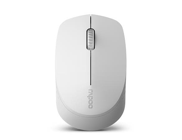Rapoo M100 Silent, Molempikätinen, Optinen, RF Wireless + Bluetooth, 1300 DPI, Harmaa