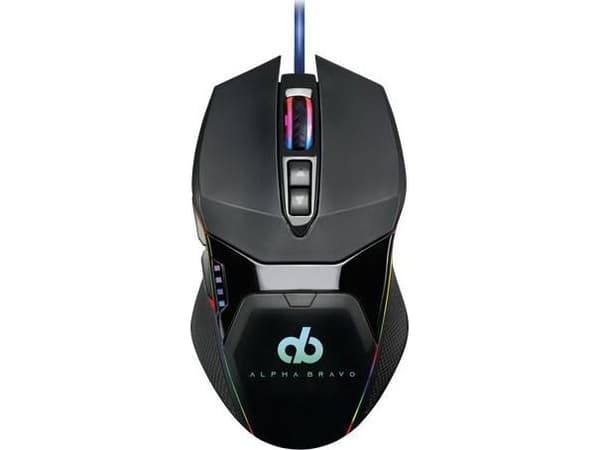 Alpha Bravo GZ1 - Mus - ergonomisk - höger- och vänsterhänta - 7 knappar - kabelansluten - USB