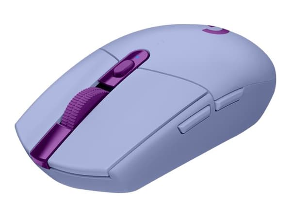 Logitech G G305 - Mus - optisk - 6 knapper - trådløs - 2.4 GHz - USB trådløs mottaker - lilla