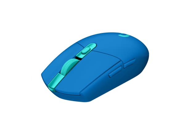 Logitech G G305 - Mus - optisk - 6 knappar - trådlös - 2.4 GHz - trådlös USB-mottagare - blå Blå
