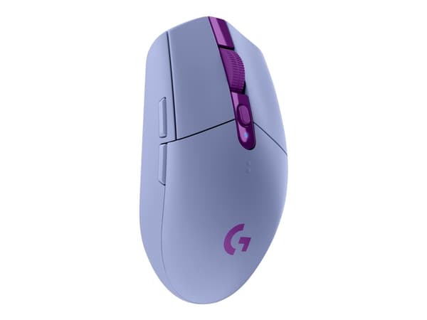 Logitech G G305 - Mus - optisk - 6 knappar - trådlös - 2.4 GHz - trådlös USB-mottagare - lila