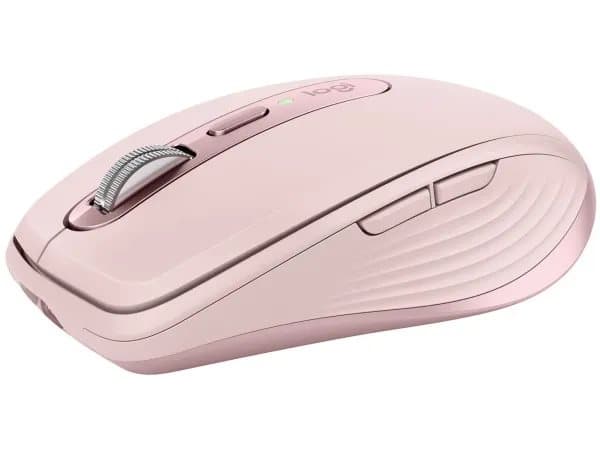 Logitech MX Anywhere 3 - Mus - laser - 6 knapper - trådløs - 2.4 GHz, Bluetooth - USB trådløs mottaker - rosa