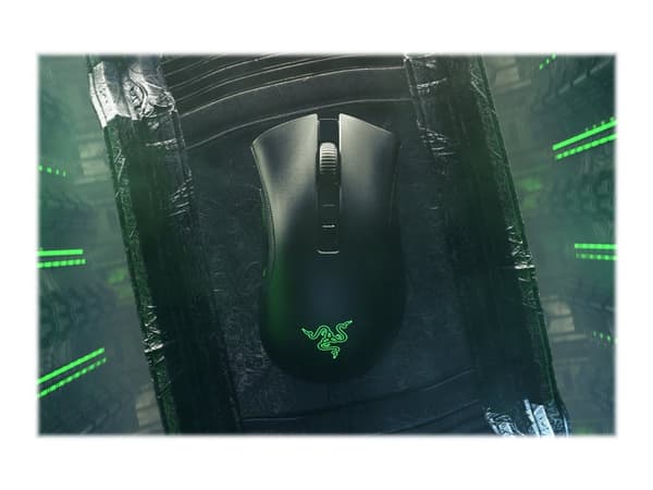 Razer DeathAdder V2 Pro - Mus - ergonomisk - högerhänt - optisk - 8 knappar - trådlös, kabelansluten - Bluetooth, USB, 2.4 GHz