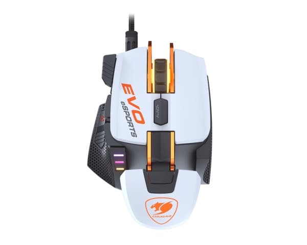 COUGAR Gaming 700M EVO eSPORTS, Oikeakätinen, Optinen, USB A-tyyppi, 16000 DPI, Valkoinen