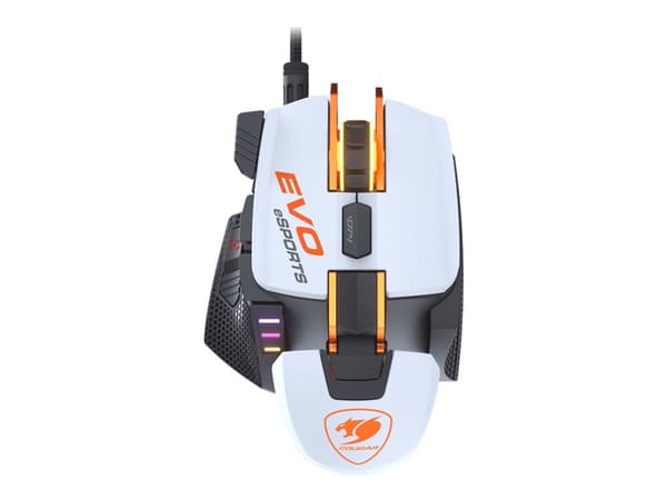 Cougar 700M eSPORTS - Mus - optisk - 8 knappar - kabelansluten - USB Vit