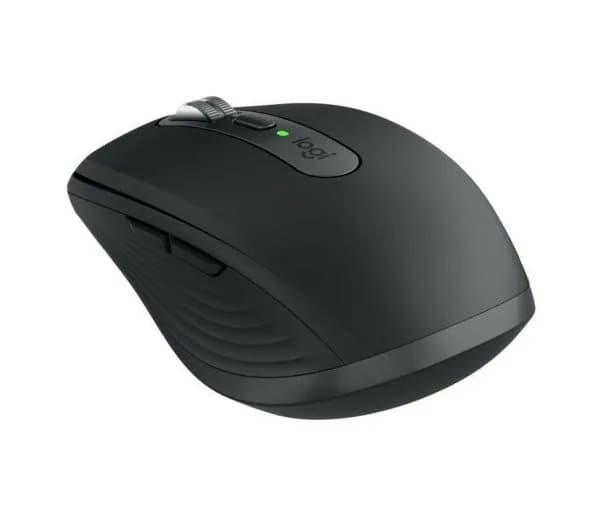 Logitech MX Anywhere 3 - Mus - laser - 6 knapper - trådløs - 2.4 GHz, Bluetooth - USB trådløs mottaker - grafitt