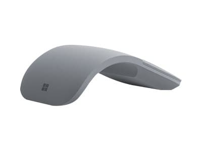 Microsoft Surface Arc Mouse - Mus - optisk - 2 knapper - trådløs - Bluetooth 4.1 - lysegrå - for Surface Laptop Sølv