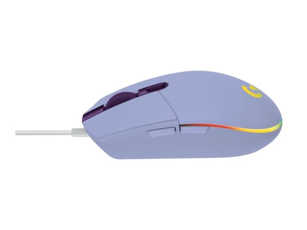 Logitech Gaming Mouse G203 LIGHTSYNC - Mus - optisk - 6 knapper - kablet - USB - lilla - for Komplett Epic Gaming PC a125