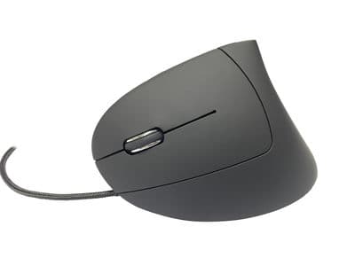 MediaRange MROS231 - Vertikal mus - venstrehendt Sort