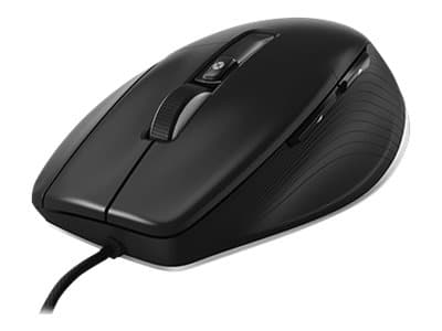 3Dconnexion CadMouse Pro - Mus - ergonomisk - optisk - 7 knapper - kablet Sort