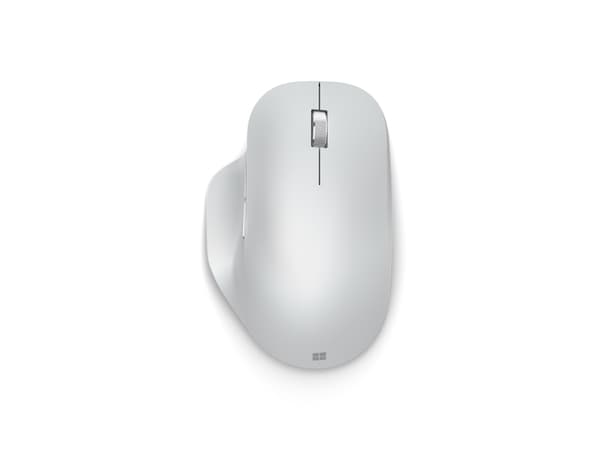 Microsoft Bluetooth Ergonomic Mouse - Mus - ergonomisk - optisk - 5 knappar - trådlös - Bluetooth 5.0 LE - Glaciär