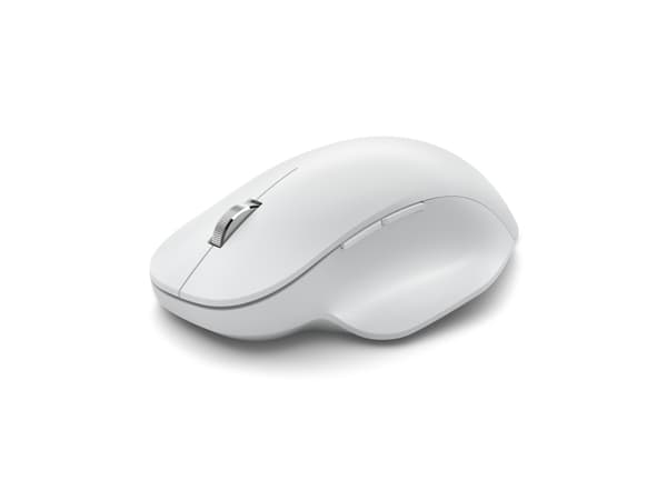 Microsoft Bluetooth Ergonomic Mouse - Mus - ergonomisk - optisk - 5 knappar - trådlös - Bluetooth 5.0 LE - Glaciär