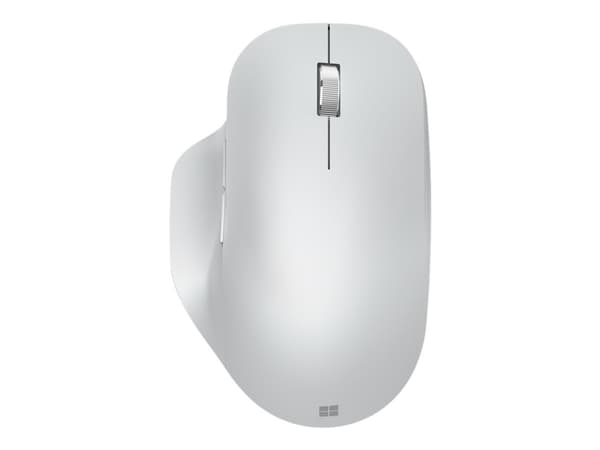 Microsoft Bluetooth Ergonomic Mouse - Mus - ergonomisk - optisk - 5 knappar - trådlös - Bluetooth 5.0 LE - Glaciär