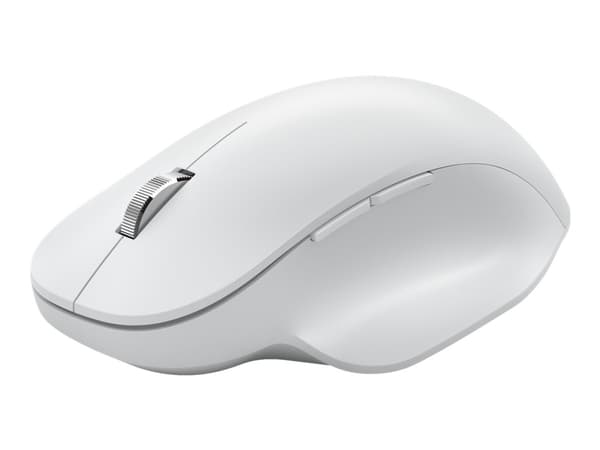 Microsoft Bluetooth Ergonomic Mouse - Mus - ergonomisk - optisk - 5 knappar - trådlös - Bluetooth 5.0 LE - Glaciär