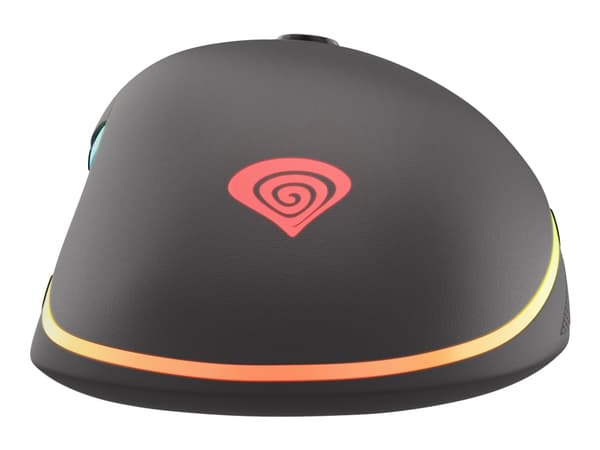 Genesis Krypton 510 - Mus - ergonomisk - högerhänt - optisk - 6 knappar - kabelansluten - USB - svart