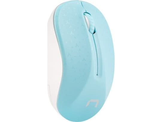 NATEC NMY-1651, Ambidextrous, Bluetooth, 1600 DPI, Blå, Vit