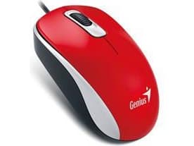 Genius Computer Technology DX-110, Ambidextrous, Optisk, USB Type-A, 1000 DPI, Röd