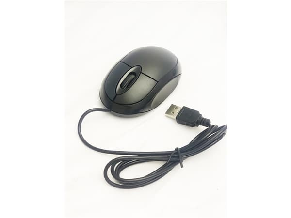 Omega OM06VB, Ambidextrous, Optisk, USB Type-A, 1200 DPI, Svart