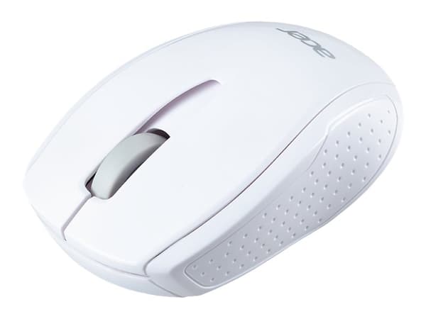 Acer M501 - Mus - optisk - 3 knappar - trådlös - 2.4 GHz - trådlös USB-mottagare - vit - detaljhandel - för Chromebook 31X; 512; 71X; Chromebook Ente