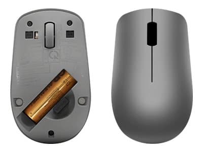 Lenovo 530 Wireless Mouse - Mus - höger- och vänsterhänta - optisk - 3 knappar - trådlös - 2.4 GHz - trådlös USB-mottagare - grafit