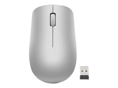Lenovo 530 Wireless Mouse - Hiiri - oikea- ja vasenkätinen - optinen - 3 painiketta - langaton - 2,4 GHz - langaton vastaanotin (USB) - platinanharma