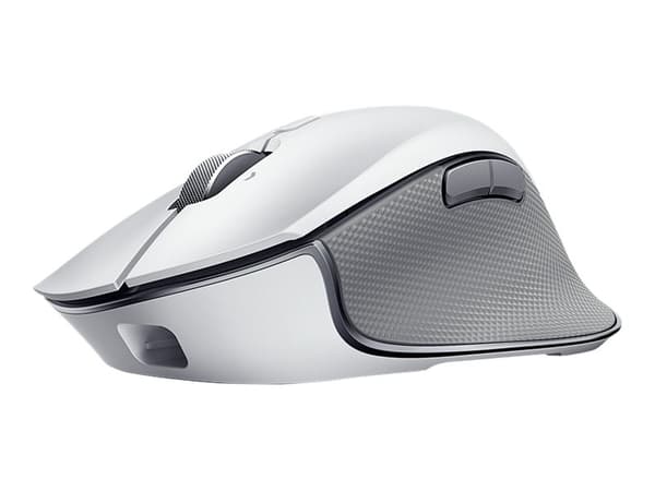 Razer Pro Click, Oikeakätinen, Optinen, RF Wireless + Bluetooth, 16000 DPI, Harmaa, Valkoinen