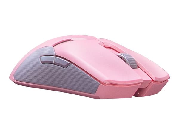 Razer Viper Ultimate, Oikeakätinen, Optinen, RF Wireless + USB Type-C, 20000 DPI, Vaaleanpunainen