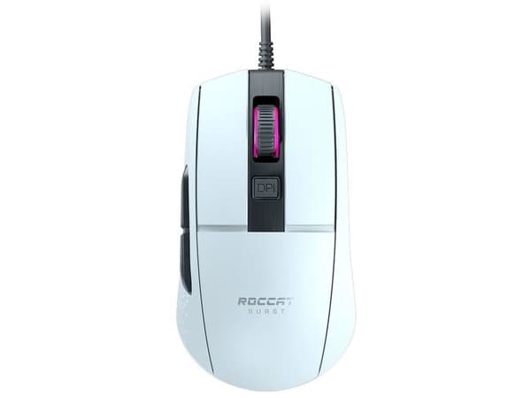 ROCCAT Burst Core, högerhand, Optisk, USB Type-A, 8500 DPI, Vit Vit