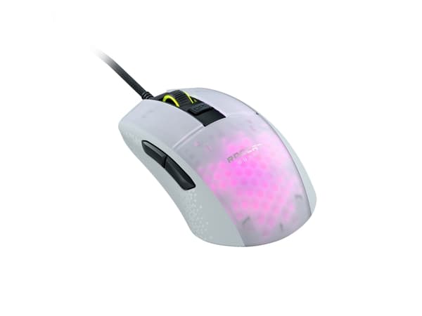 ROCCAT Burst Pro - Mus - optisk - kablet - USB 2.0 - hvit