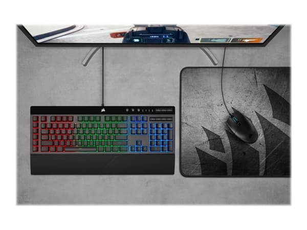 CORSAIR Gaming KATAR PRO - Mus - optisk - 6 knappar - kabelansluten - USB - svart