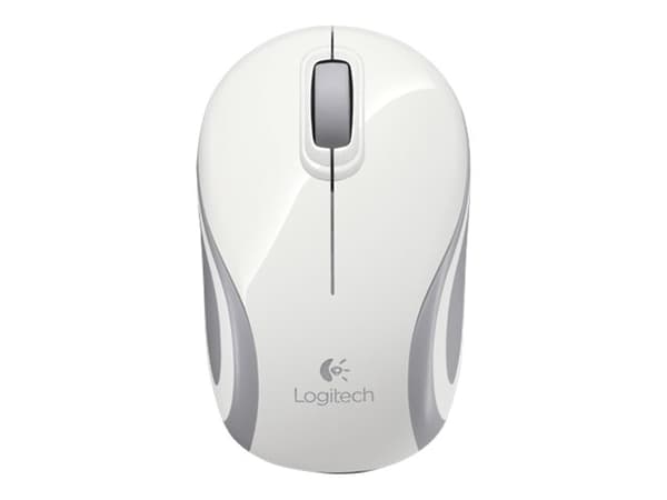 Logitech M187 - Mus - optisk - trådløs - 2.4 GHz - USB trådløs mottaker - hvit