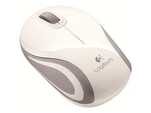 Logitech M187 - Mus - optisk - trådløs - 2.4 GHz - USB trådløs mottaker - hvit