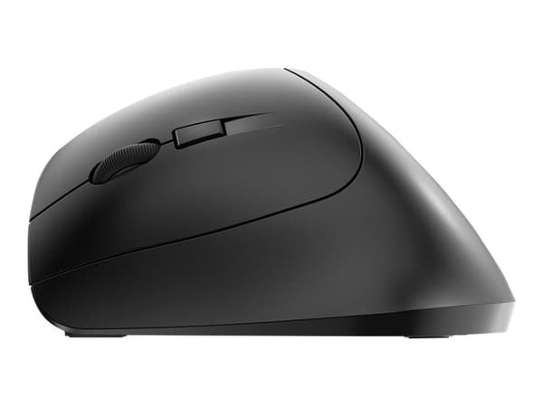 CHERRY MW 4500 LEFT - Mus - ergonomisk - vänsterhänt - optisk - 6 knappar - trådlös - trådlös USB-mottagare - svart