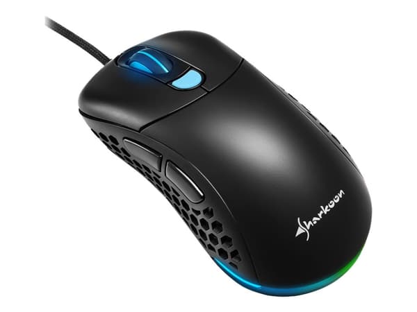Sharkoon Light² 200 - Mus - optisk - 6 knappar - kabelansluten - USB