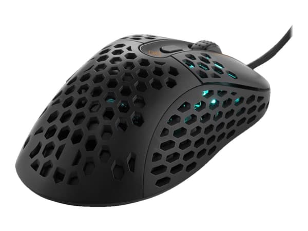 DELTACO GAMING DM420 - Mus - optisk - 6 knappar - kabelansluten - USB - svart - detaljhandel Svart