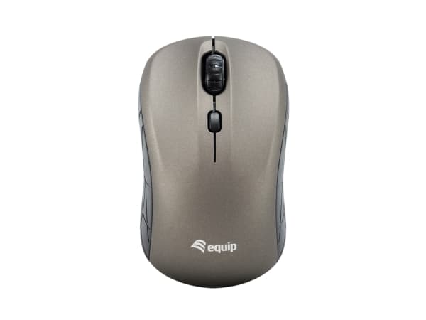 Equip 245109, Ambidextrous, Optisk, RF Trådlös, 1600 DPI, Grå