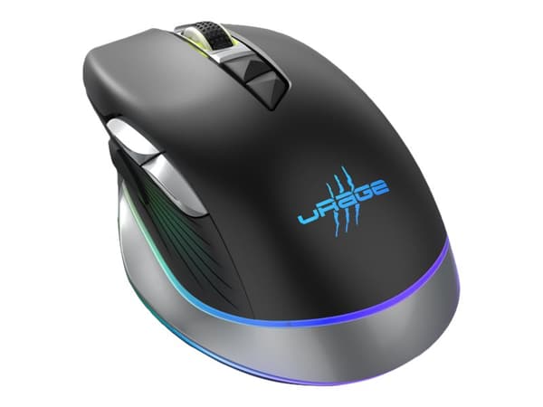 Hama uRage Reaper 700 unleashed - Mus - ergonomisk - optisk - 9 knappar - trådlös - 2.4 GHz - trådlös USB-mottagare - svart Svart
