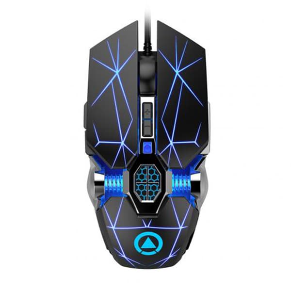 Gaming Mus Ergonomisk Bekväm Snabb (LED Ljus) Vit Vit