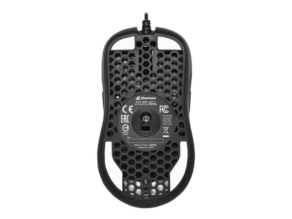 Sharkoon Light² S - Mus - höger- och vänsterhänta - optisk - 8 knappar - kabelansluten - USB