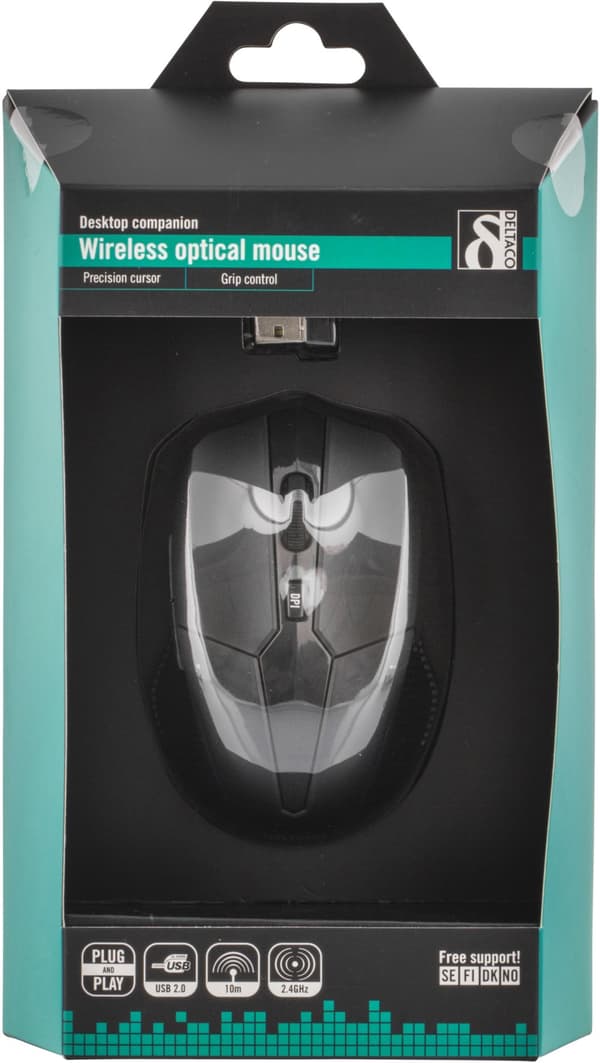 Wireless optical mouse 5button adjust DPI nano receiver USB