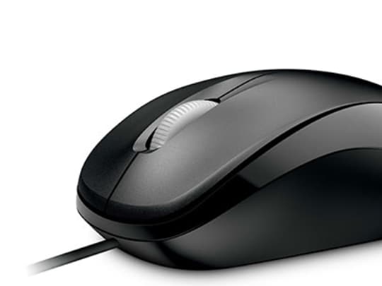 Microsoft Compact Optical Mouse 500 for Business - Mus - höger- och vänsterhänta - optisk - 3 knappar - kabelansluten - USB - svart