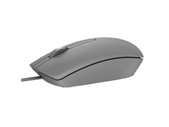 Dell MS116 - Mus - optisk - 2 knappar - kabelansluten - USB - grå