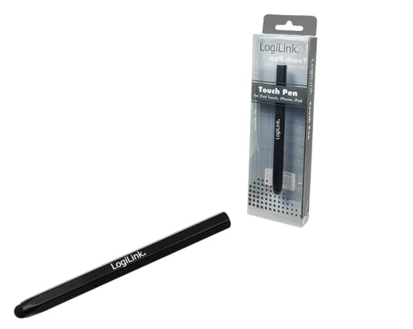 LogiLink AA0010, Musta, iPad, iPhone, iPod, Alumiini, Kumi, Kupla, 40 g, 55 x 190 x 20 mm