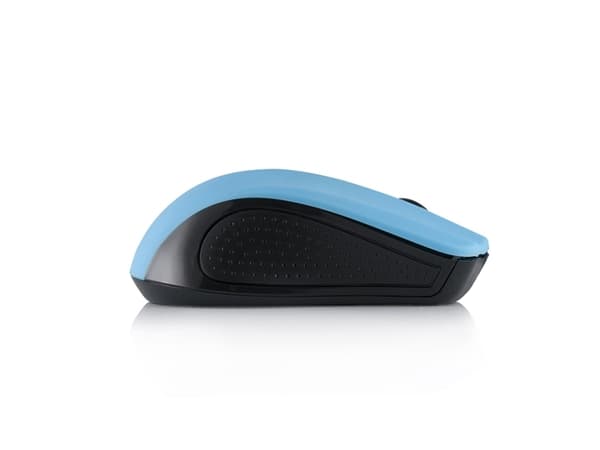 ModeCom MC-WM9 - Mus - optisk - trådlös - 2.4 GHz - trådlös USB-mottagare - svart, blå