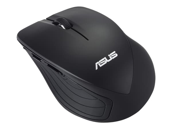 ASUS WT465 - Mus - optisk - trådløs - 2.4 GHz - USB trådløs mottaker - svart