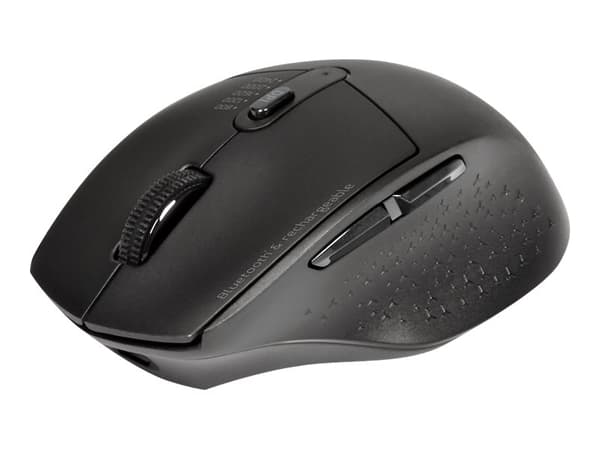 PORT Connect Professional - Mus - 5 knapper - kablet - 2.4 GHz, Bluetooth - USB / USB-C trådløse mottakere