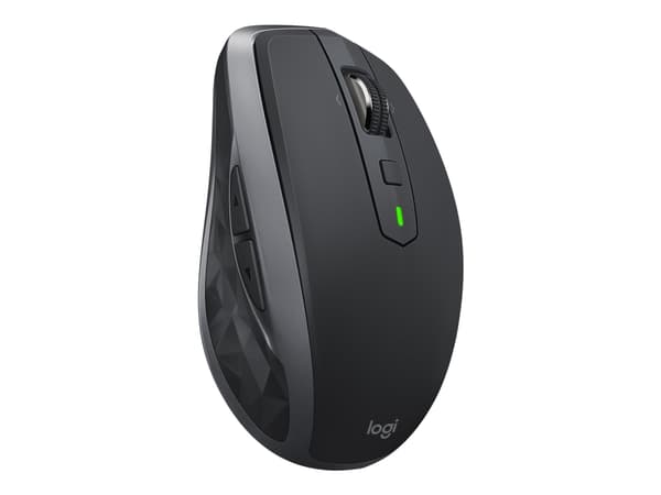 Logitech MX Anywhere 2S - Mus - laser - 7 knapper - trådløs - 2.4 GHz - USB trådløs mottaker - grafitt