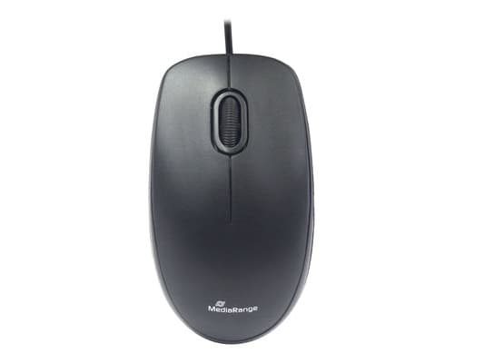 MediaRange MROS212 - Mus - optisk - 3 knappar - kabelansluten - USB 2.0 - svart