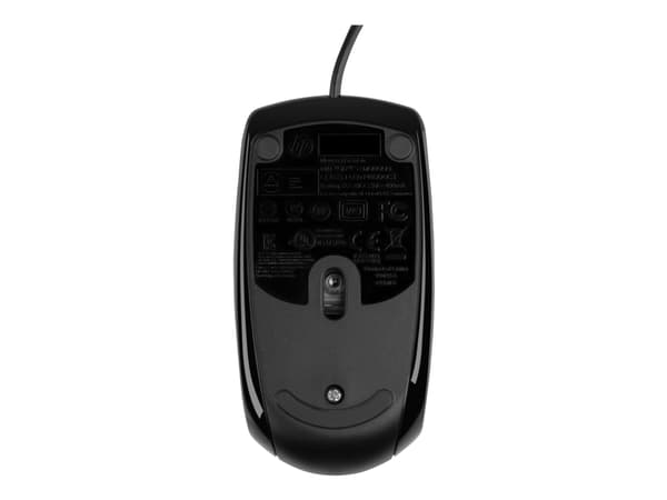 HP X500 - Mus - höger- och vänsterhänta - optisk - 3 knappar - kabelansluten - USB